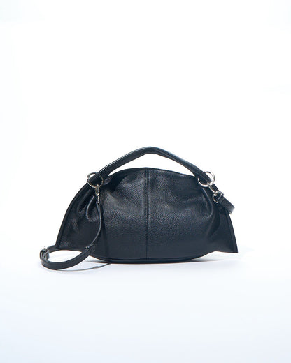 Curve Leather 2way handle bag