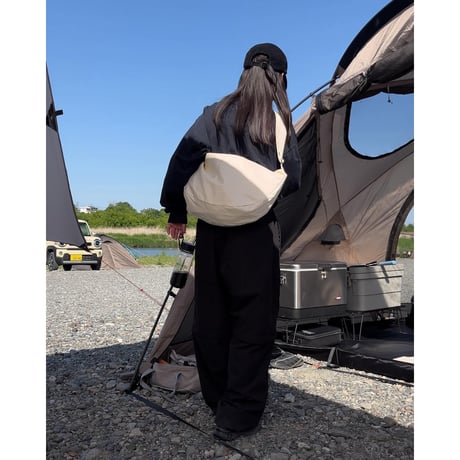 moon shoulder bag white