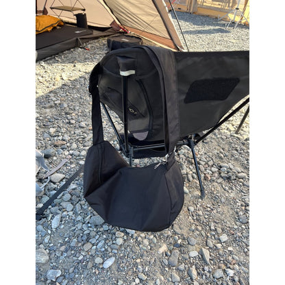 moon shoulder bag black