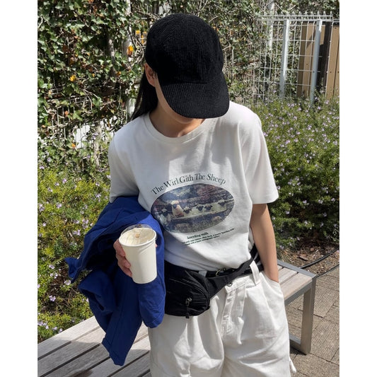 vintage sheep t-shirt white