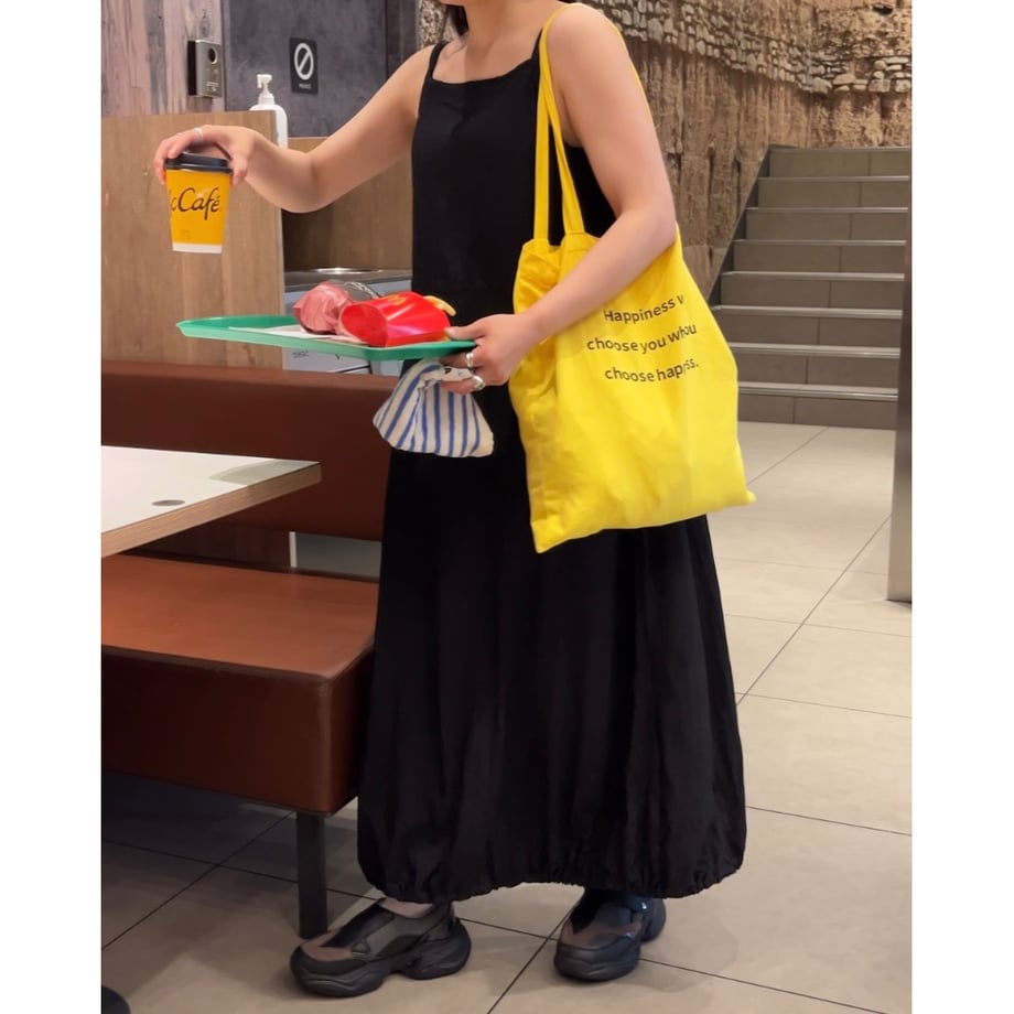 yellow big tote bag - A.subjjject