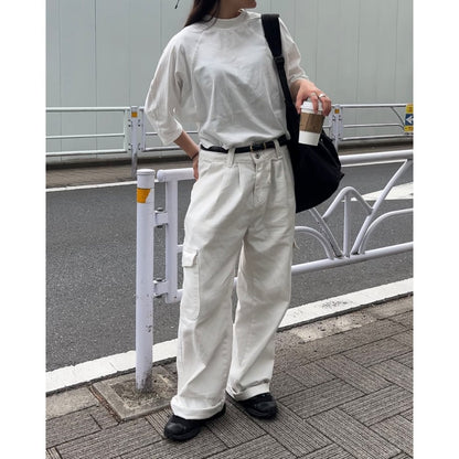 wide dolman Tshirt  white