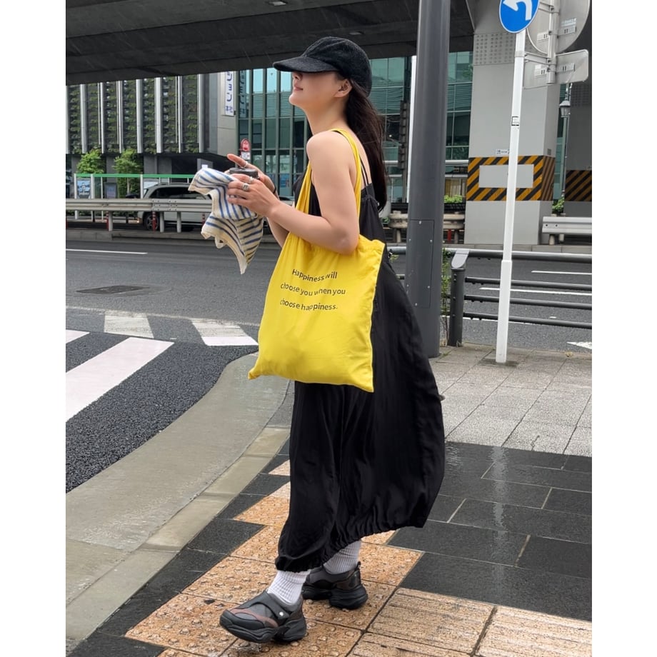 yellow big tote bag - A.subjjject