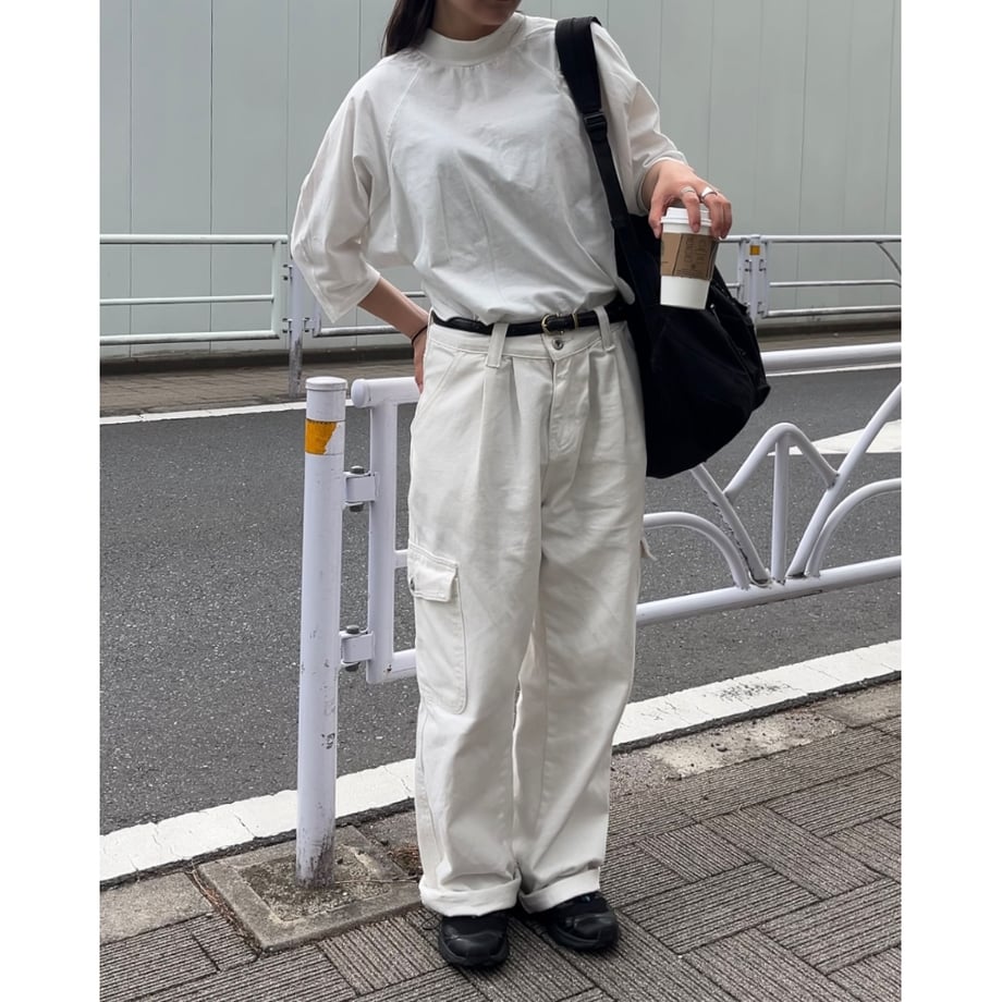 wide dolman Tshirt  white