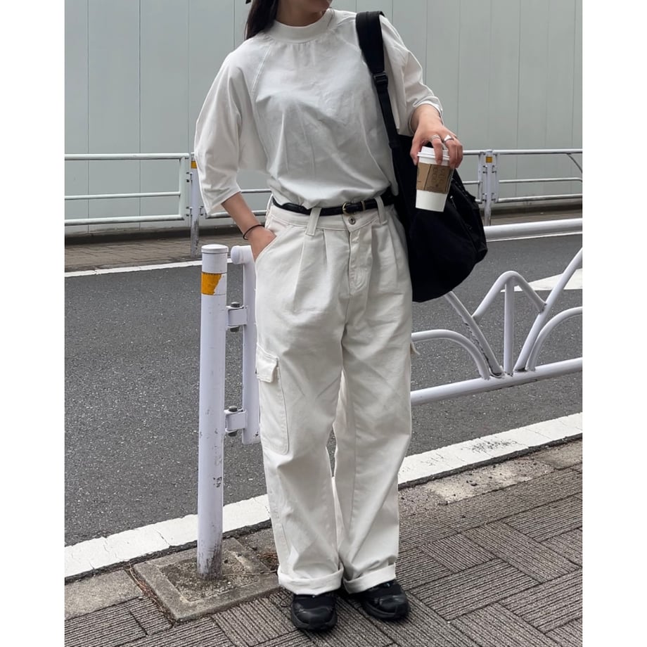 wide dolman Tshirt  white